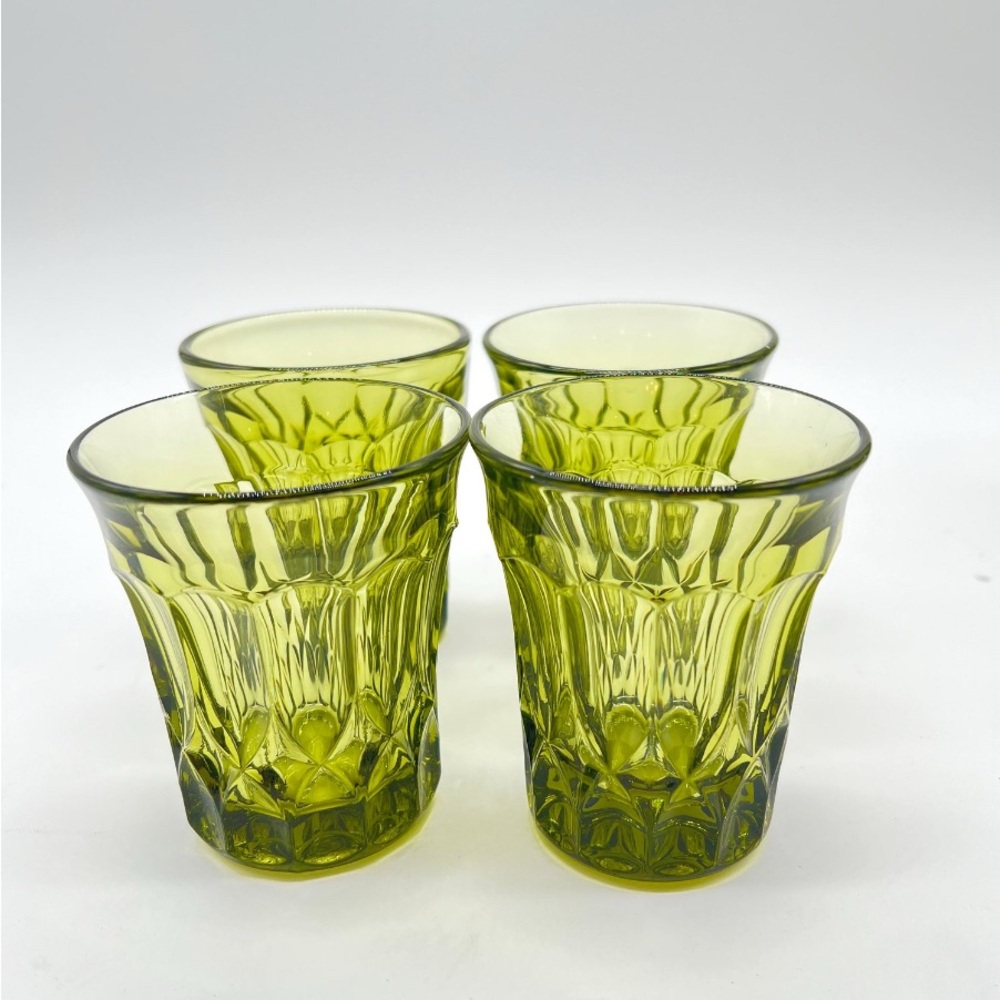 Noritake Perspective Green Glass Tumbler Set of 4